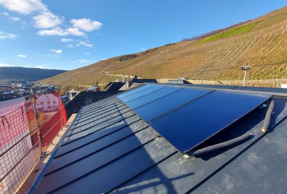 Installation einer Solarthermie Anlage in Bernkastel 02