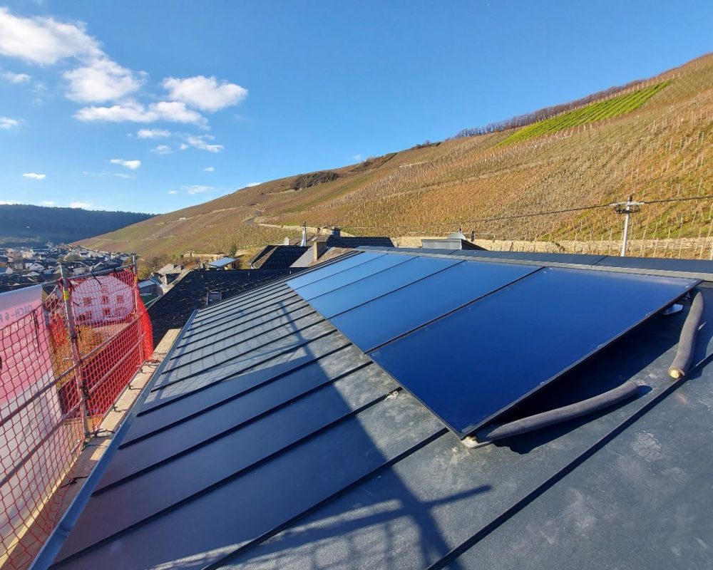 Installation einer Solarthermie Anlage in Bernkastel 02